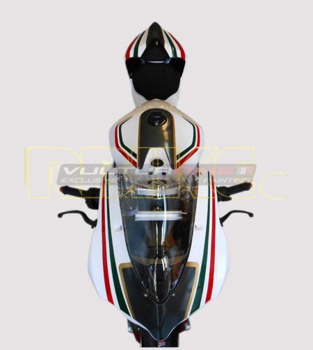 Kit de pegatina tricolor para base blanca - Ducati Panigale 899/1199 