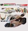 Tricolor-Aufkleber-Kit für weiße Basis - Ducati Panigale 899/1199 