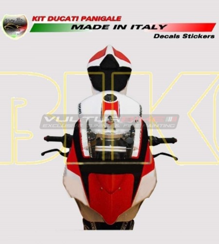Kit adhésif pour moto à base blanche - Ducati Panigale 899/1199 