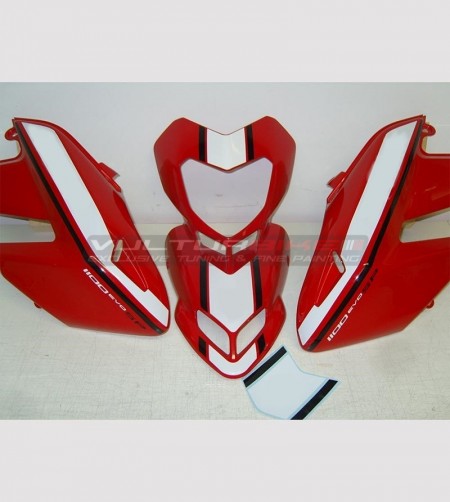 Kit de pegatinas de rendimiento de motocicleta roja - Ducati Hypermotard 796/1100 