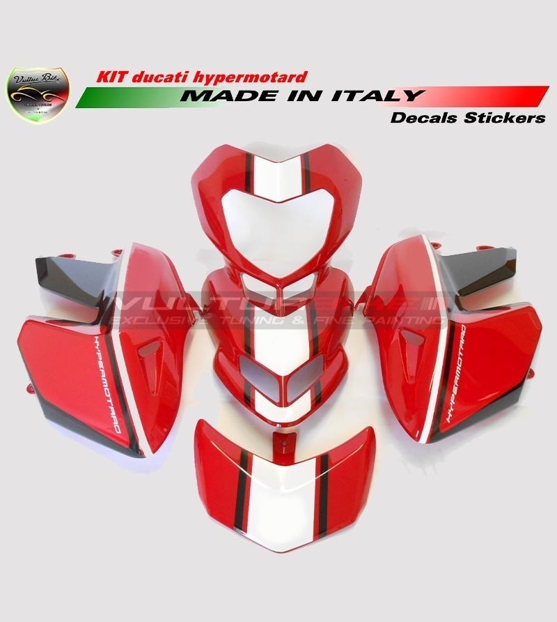 Motorbike stickers kit red - Ducati Hypermotard 796/1100