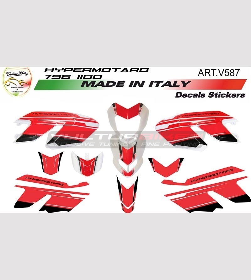 Kit adesivi b/r moto - Ducati Hypermotard 796/1100