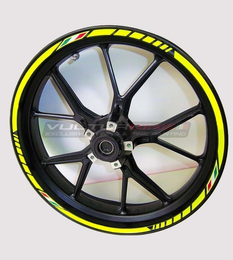 Stickers Kit Universal Motorcycle Wheels 17 inches