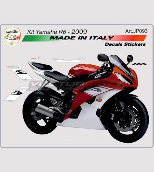 Complete stickers' kit motorcycle - Yamaha R6 2008/2009