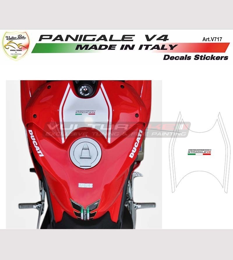 Custom sticker for tank cover - Ducati Panigale V4 / V4R