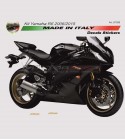 Pegatinas de carenada lateral de oro - Yamaha R6 2006/2015