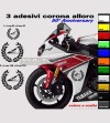 Adesivi corona alloro 50° anniversary 