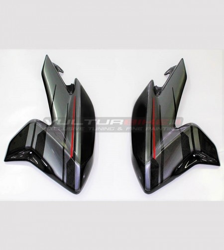 Graphite/Red Sticker Kit - Ducati Hypermotard 821/939 