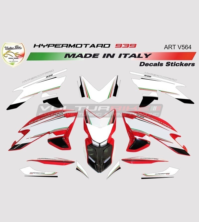 Tricolor Design Klebeset - Ducati Hypermotard 939