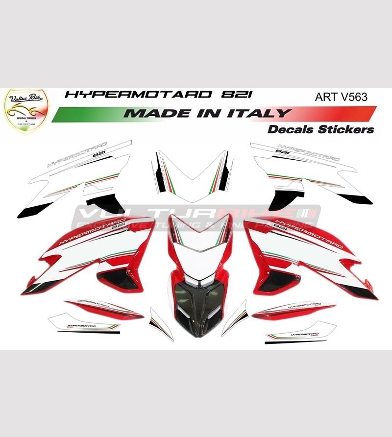Tricolor Design Klebeset - Ducati Hypermotard 821