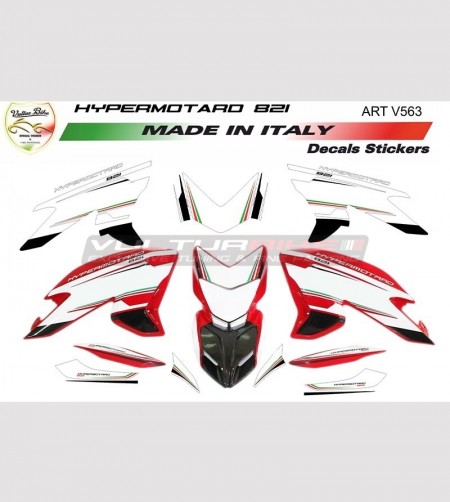 Stickers' kit tricolor design - Ducati Hypermotard 821