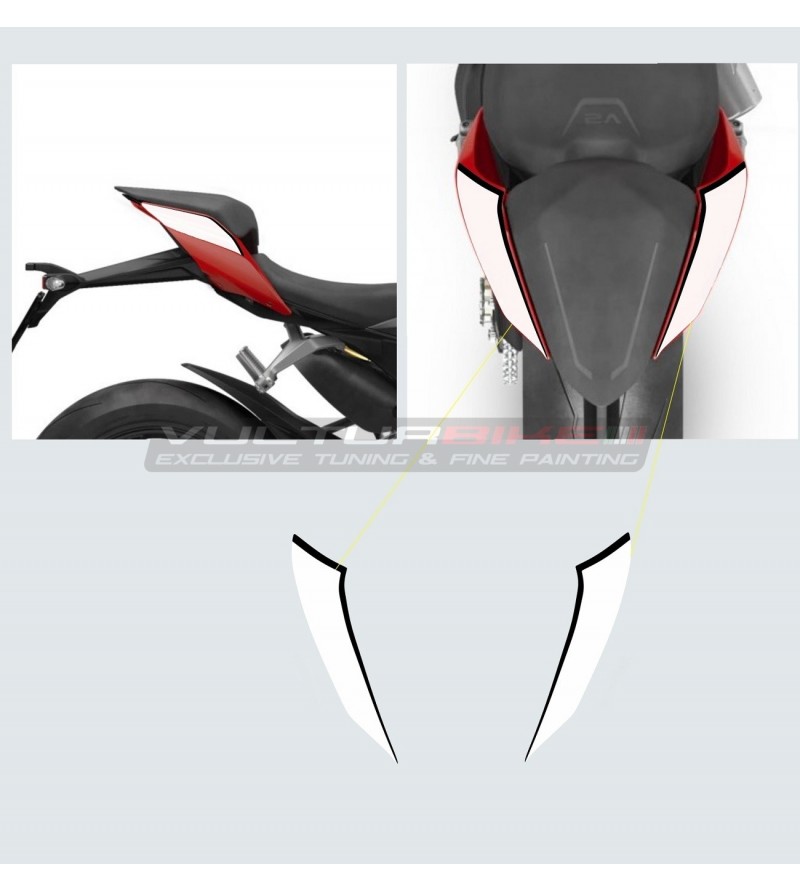 Autocollants pour queue biplace - Ducati Panigale V4 / V2 / Streetfighter V4 / V2