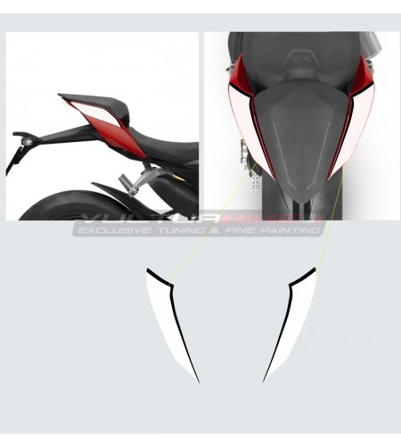 Aufkleber für zweisitziges Heck - Ducati Panigale V4 / V2 / Streetfighter V4 / V2