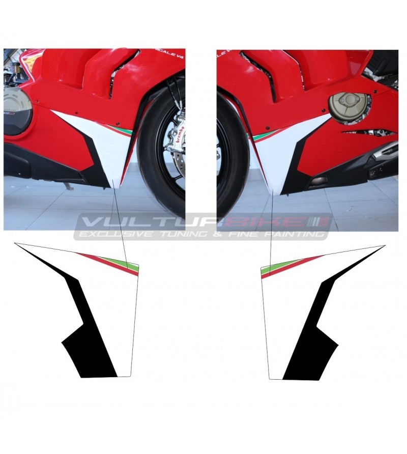 Autocollants carénages pièces inférieures - Ducati Panigale V4 / V4R / V4S à partir de 2018
