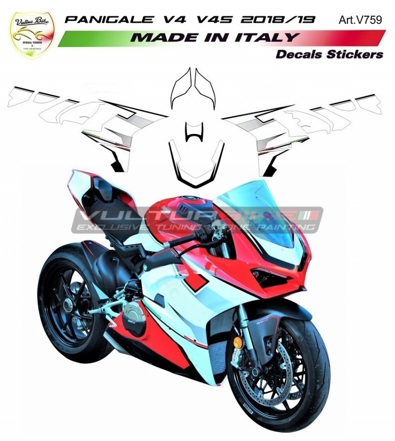 Complete stickers kit wrb - Ducati Panigale V4 base / V4S