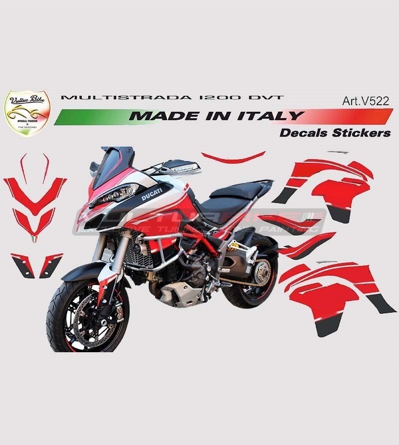 Kit de pegatinas de 90 aniversario - Ducati Multistrada 1200 DVT