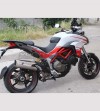 Weiße oder graue Rumpf Aufkleber - Ducati Multistrada 1200 DVT 