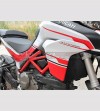 Weiße oder graue Rumpf Aufkleber - Ducati Multistrada 1200 DVT 