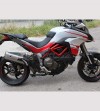 Weiße oder graue Rumpf Aufkleber - Ducati Multistrada 1200 DVT 