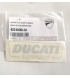 Emblema original Ducati Supersport color plata 