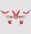 Weiße oder graue Rumpf Aufkleber - Ducati Multistrada 1200 DVT 