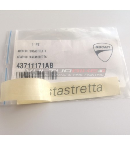 Pegatina original Ducati emblema testastretta 