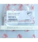 Emblema originale Ducati Superbike colore argento