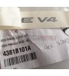 Original decals Ducati Panigale V4 brushed aluminum 