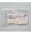 Adesivo emblema Ducati originale colore alluminio spazzolato