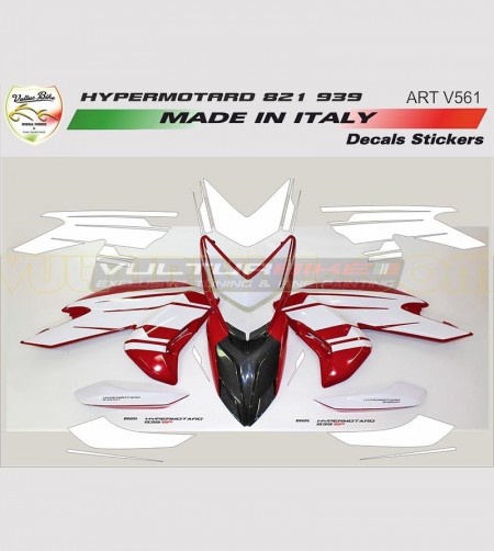 Kit adesivi design 939 SP bianco - Ducati Hypermotard 821/939
