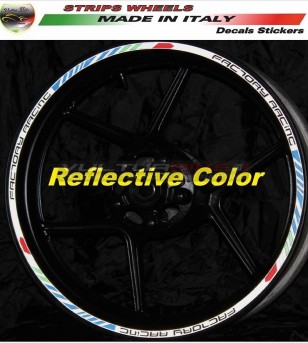 Reflective Factory Racing wheel stickers