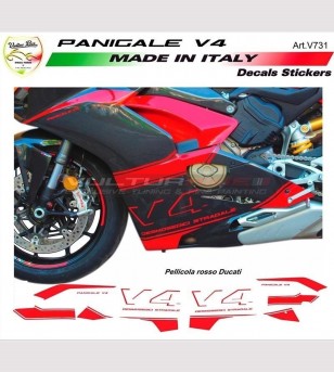 Adesivi personalizzati per pannelli laterali design Color - Ducati Panigale V4