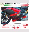 Autocollants personnalisés pour la conception de panneaux latéraux Couleur - Ducati Panigale V4 