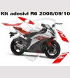 Kit adhesivo completo - Yamaha R6 2008/09/10 