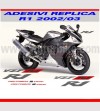 Graphite a rencontré kit autocollant. rouge - Yamaha R1 2002/2003 
