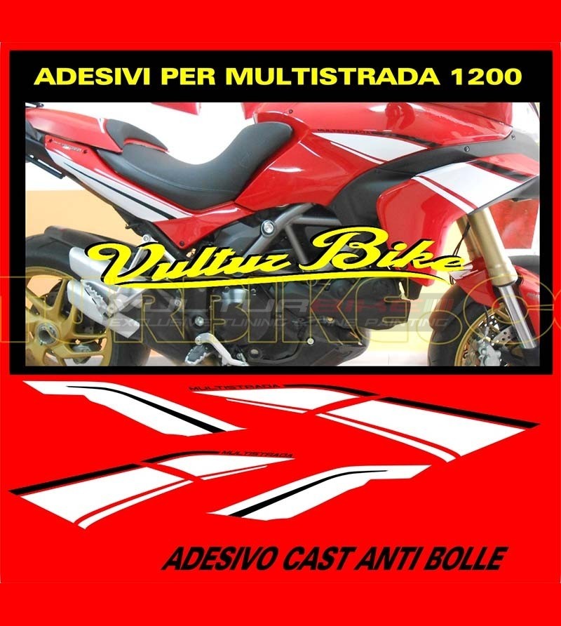 Autocollants Carénages côté - Ducati Multistrada 1200