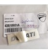 Autocollant d’emblème Ducati couleur argentée d’origine