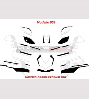Kit adesivi completo design personalizzato - Ducati Panigale V4 / 899/1199/1299/959