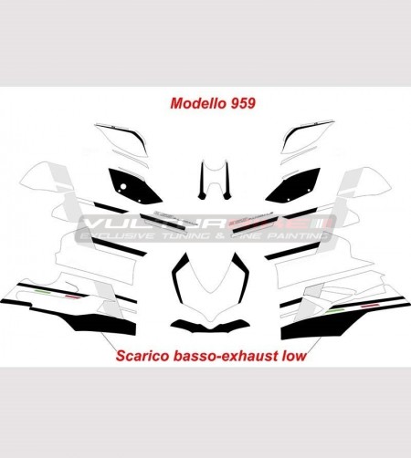 Kit adesivi completo design personalizzato - Ducati Panigale V4 / 899/1199/1299/959 