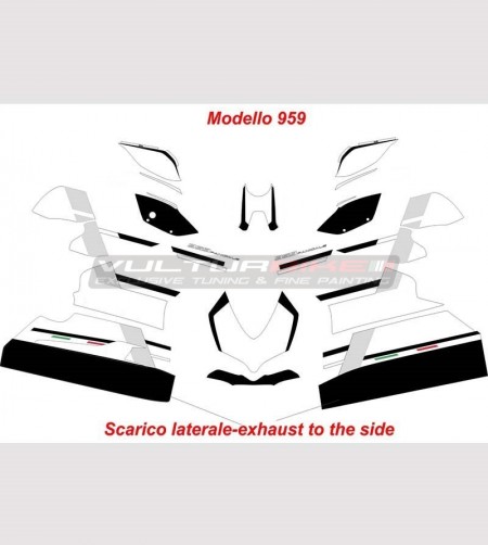 Kit adesivi completo design personalizzato - Ducati Panigale V4 / 899/1199/1299/959 