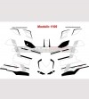 Klebesatz komplettes individuelles Design - Ducati Panigale V4 / 899/1199/1299/959 