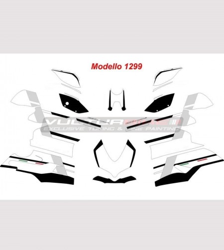 Kit adhésif complet design personnalisé - Ducati Panigale V4 / 899/1199/1299/959 