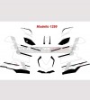 Kit adhesivo diseño personalizado completo - Ducati Panigale V4 / 899 / 1199 / 1299 / 959 