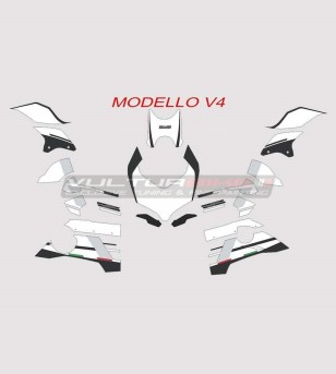Kit adhésif complet design personnalisé - Ducati Panigale V4 / 899/1199/1299/959