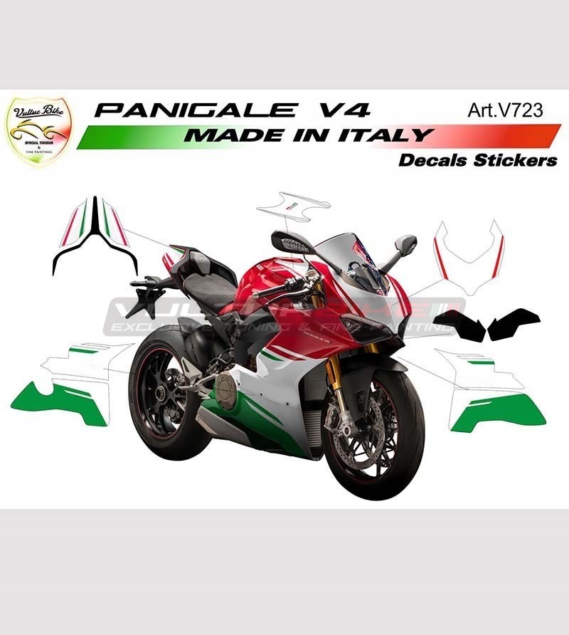 Kit adhesivo de diseño Tricolor - Ducati Panigale V4 / V2 2020
