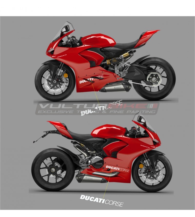 Original Abziehbilder Ducati Corse für untere Verkleidungen Panigale 959 /899 / V2