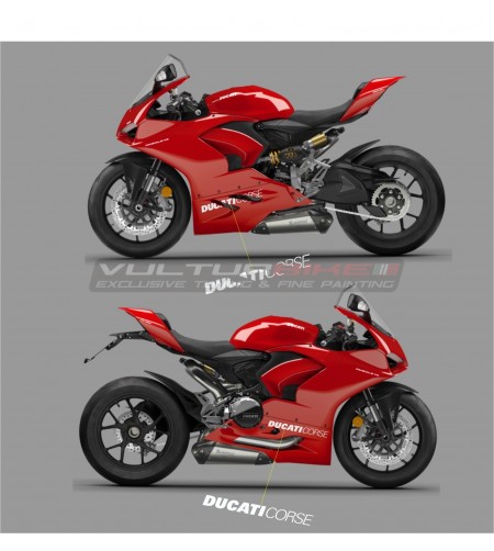 Original decals Ducati Corse for lower fairings Panigale 959 /899 / V2