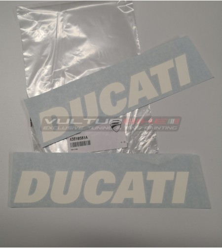 Original weiße Aufkleber - Ducati Panigale V2 2020 / 2022 