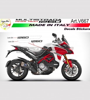 Stickers kit for Ducati Multistrada 1260, Pikes-Peak version 