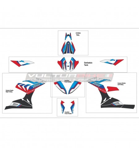 Complete stickers kit design Motorsport - BMW S1000RR 2015 / 2018